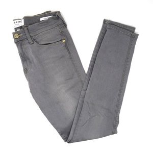 Frame Le High Skinny high waist gray skinny jeans